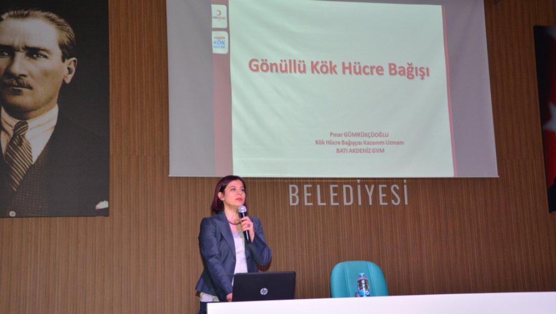 Türk Kızılayı Kök Hücre Gönüllü Bağışçılığı Kampanyası ile İlgili Batı Antalya Okul Müdürleri Bilgilendirildi.