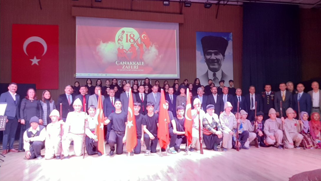 18 Mart Çanakkale Deniz Zaferinin 109. Yıldönümü ve Şehitleri Anma Günü İlçemizde düzenlenen programlarla kutlandı.